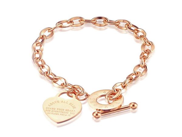 link chain fashion bracelets for women link rose gold color heart lettering stainless steel ladies gift pulceras y brazaletes muj7015683, Black
link chain fashion bracelets for women link rose gold color heart lettering stainless steel ladies gift pulceras y brazaletes muj7015683, Black