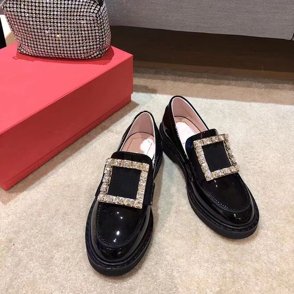 patent leather loafers women's glossy black rhinestone metal square buckle thick bottom slip-on work autumn fashion new style ing
patent leather loafers women's glossy black rhinestone metal square buckle thick bottom slip-on work autumn fashion new style ing