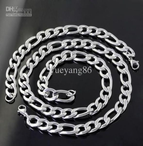 11mm 1set 127g highly mirror polishing stainless steel figaro chain 236 necklace amp 9 braceletfashion mens jewelry set7496731, Silver
11mm 1set 127g highly mirror polishing stainless steel figaro chain 236 necklace amp 9 braceletfashion mens jewelry set7496731, Silver