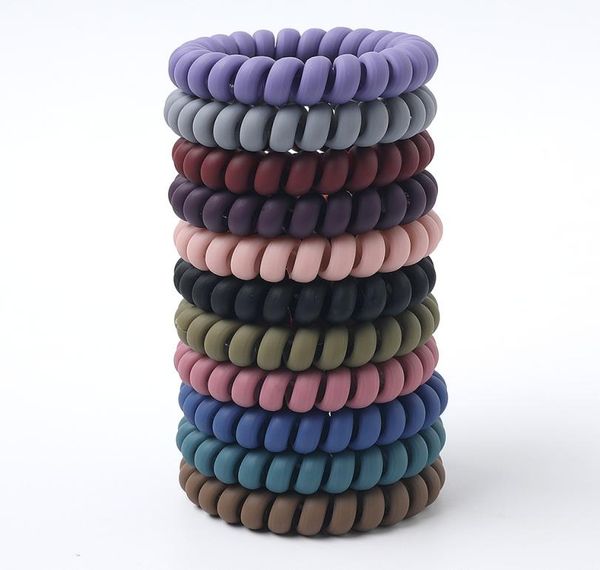 women matt colors thick big telephone wire rubber bands stretchy deep colors nonmark spiral coil ropes solid hair ties 1set5570139, Pink
women matt colors thick big telephone wire rubber bands stretchy deep colors nonmark spiral coil ropes solid hair ties 1set5570139, Pink