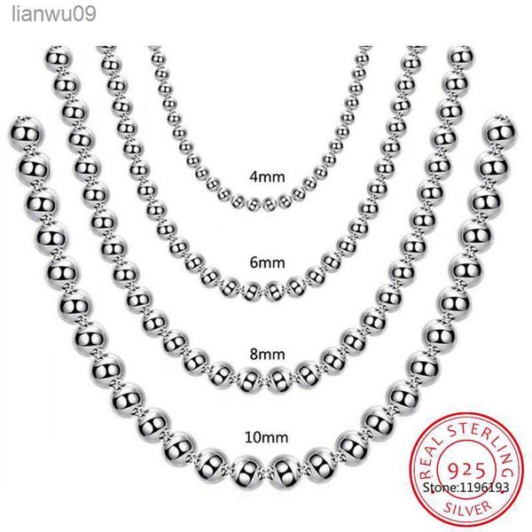 925 sterling silver 10mm|8mm|4mm smooth beads ball chain necklace for women trendy wedding engagement jewelry ing
925 sterling silver 10mm|8mm|4mm smooth beads ball chain necklace for women trendy wedding engagement jewelry ing