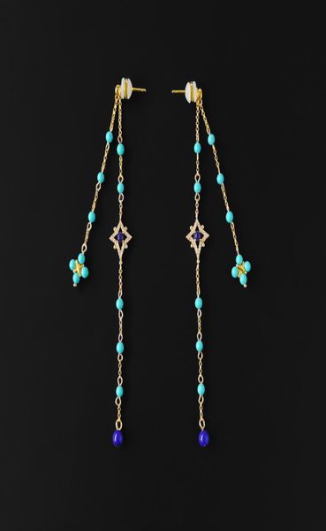 s925 sterling silver roman style simple turquoise tassel earrings chain dangle earrings fashion luxury brand monaco jewelry 2208164442080, Golden
s925 sterling silver roman style simple turquoise tassel earrings chain dangle earrings fashion luxury brand monaco jewelry 2208164442080, Golden