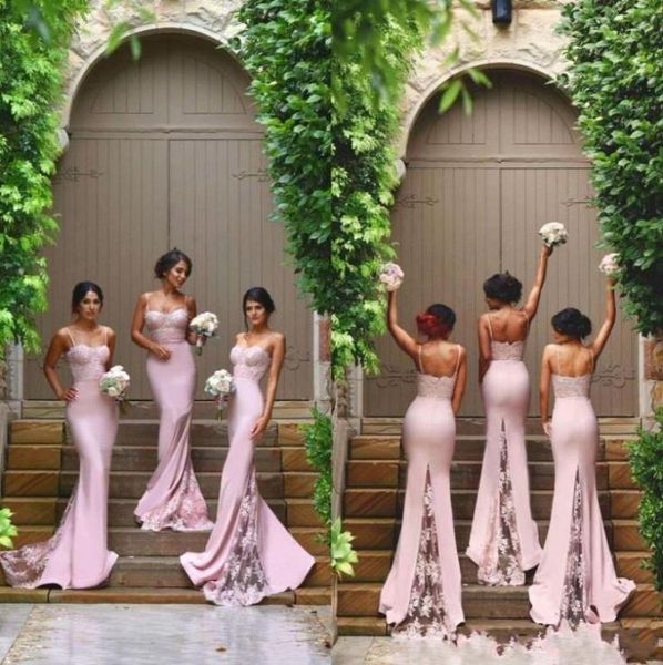 new designer pink mermaid bridesmaid dresses spaghetti straps lace appliques backless wedding guest maid of the honor dresses5895488, White;pink
new designer pink mermaid bridesmaid dresses spaghetti straps lace appliques backless wedding guest maid of the honor dresses5895488, White;pink