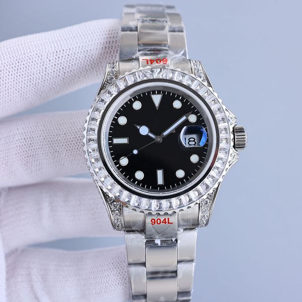 mens watch automatic mechanical movement casual watches 40mm sapphire wristwatch classic business stainless steel 904l wristband montre, Silver
mens watch automatic mechanical movement casual watches 40mm sapphire wristwatch classic business stainless steel 904l wristband montre, Silver