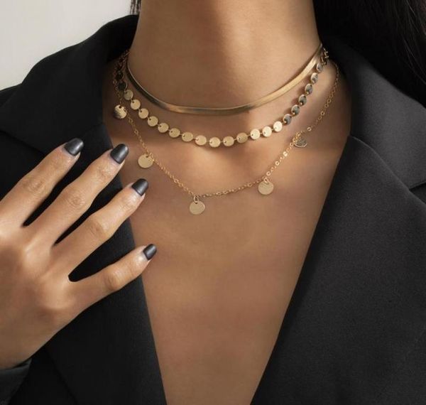 copper flat chain choker necklace for women collar multi layered round sequins herringbone necklaces boho jewelry gift chokers3804587, Golden;silver
copper flat chain choker necklace for women collar multi layered round sequins herringbone necklaces boho jewelry gift chokers3804587, Golden;silver
