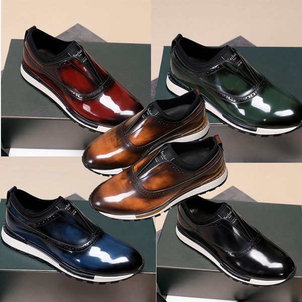 berluti men's sports shoes luxury sneakers trainers handmade training shoes casual tackie fashion comfortable hiker shoes genuine leath, Red;white
berluti men's sports shoes luxury sneakers trainers handmade training shoes casual tackie fashion comfortable hiker shoes genuine leath, Red;white
