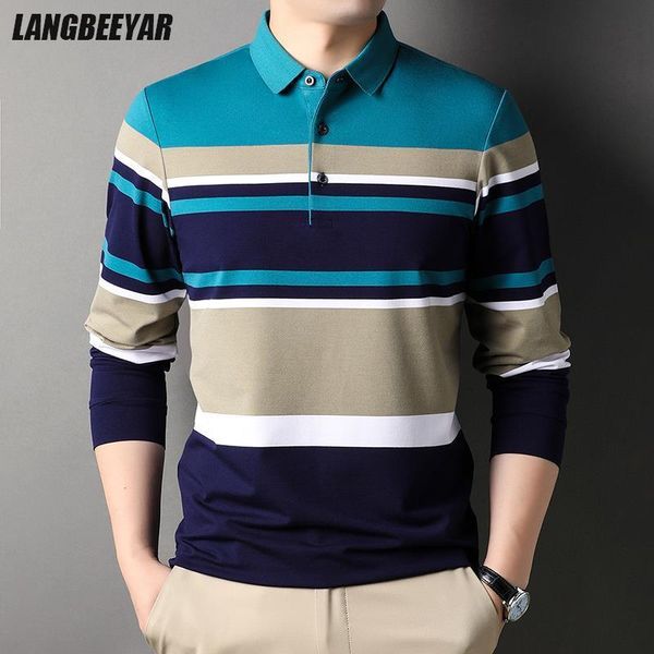 men's polos grade designer fashion brand striped luxury classic fit clothes for men polo shirt casual long sleeve men clothing 230712, White;black
men's polos grade designer fashion brand striped luxury classic fit clothes for men polo shirt casual long sleeve men clothing 230712, White;black