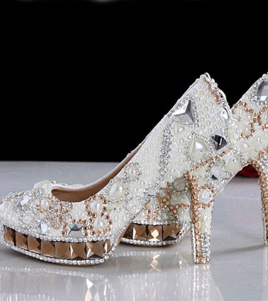 white ivory crystal and pearl round toe bridal wedding shoes diamond high heel women dress shoes gorgeous fashion lady party shoes5070956, Black
white ivory crystal and pearl round toe bridal wedding shoes diamond high heel women dress shoes gorgeous fashion lady party shoes5070956, Black