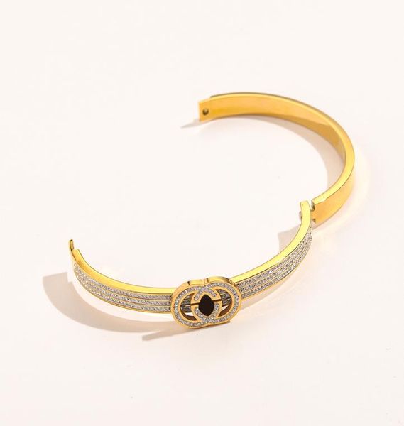 2022 new fashionable bracelets women bangle luxury designer jewelry crystal 18k gold plated stainless steel lovers gift bangles me9709599, Black
2022 new fashionable bracelets women bangle luxury designer jewelry crystal 18k gold plated stainless steel lovers gift bangles me9709599, Black