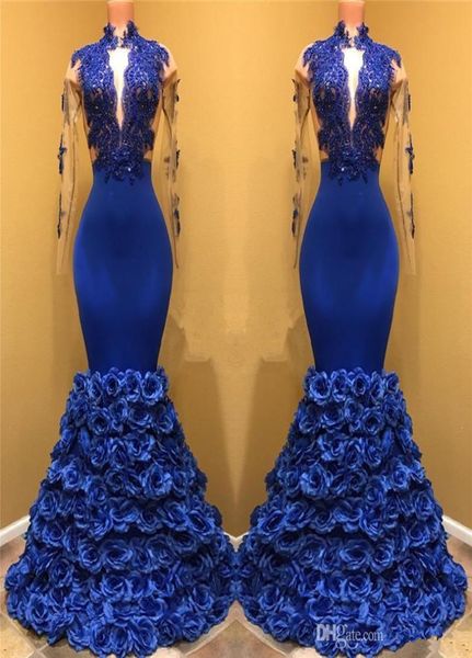 royal blue lace mermaid long prom dresses 2020 high neck sheer long sleeves tulle applique 3d floral floor length evening party go3884525, Black
royal blue lace mermaid long prom dresses 2020 high neck sheer long sleeves tulle applique 3d floral floor length evening party go3884525, Black