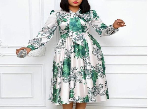 casual dresses women long sleeves printed with bowtie collar pleated high waist midi elegant ladies fashion african vestidos robes7002768, Black;gray
casual dresses women long sleeves printed with bowtie collar pleated high waist midi elegant ladies fashion african vestidos robes7002768, Black;gray