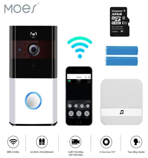 wifi wireless video doorbell 720p hd chime motion detection battery powered realtime video twoway talk night vision pir remote c2119547
wifi wireless video doorbell 720p hd chime motion detection battery powered realtime video twoway talk night vision pir remote c2119547