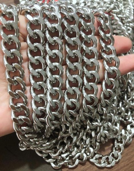 lot 5meter in bulk heavy huge 9511mm stainless steel shiny smooth cuban curb link chain jewelry findingsmarking chain diy bag a3804405, Silver
lot 5meter in bulk heavy huge 9511mm stainless steel shiny smooth cuban curb link chain jewelry findingsmarking chain diy bag a3804405, Silver