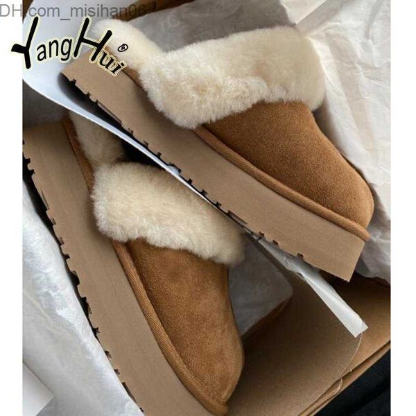 slippers wool and velvet keep warm women's slippers retro home cotton flat shoes cross fluffy snow boots 2023 new autumn and winter z23, Black
slippers wool and velvet keep warm women's slippers retro home cotton flat shoes cross fluffy snow boots 2023 new autumn and winter z23, Black