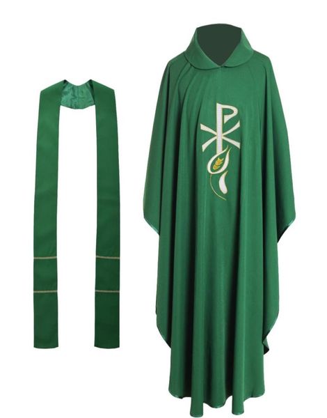 clergy catholic church costume men pastor green chasuble celebrant wheatear embroidered vestment holy religion costumes vest7288746, Black;red
clergy catholic church costume men pastor green chasuble celebrant wheatear embroidered vestment holy religion costumes vest7288746, Black;red