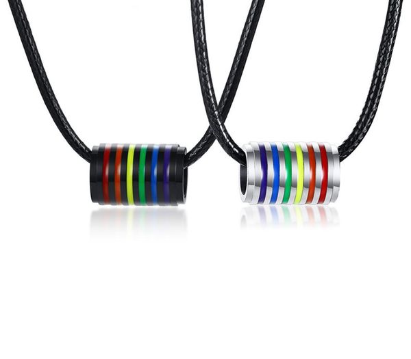 rainbow pendant necklace for women mens stainless steel cylindrical pendant necklace lgbtq accessories bisexual fashion jewelry6117157, Silver
rainbow pendant necklace for women mens stainless steel cylindrical pendant necklace lgbtq accessories bisexual fashion jewelry6117157, Silver