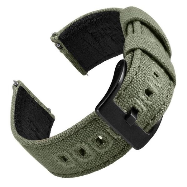 watch bands eache fabric canvasgenuine leather straps with quick release spring bar green sailcloth band9524514, Black;brown
watch bands eache fabric canvasgenuine leather straps with quick release spring bar green sailcloth band9524514, Black;brown
