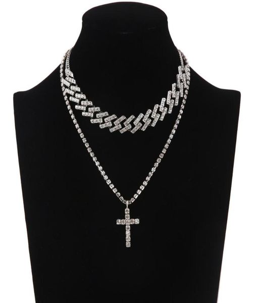 chains iced out cuban link chain necklace set cross pendant jewelry for women rhinestone choker luxury bling hip hop jewellery8994167, Silver
chains iced out cuban link chain necklace set cross pendant jewelry for women rhinestone choker luxury bling hip hop jewellery8994167, Silver