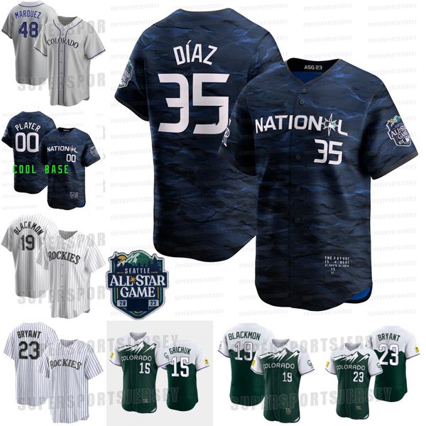 35 elias diaz rockies 2023 all star game baseball jerseys 30th patch colorado kris bryant charlie blackmon german marquez kyle and grichuk m, Blue;black
35 elias diaz rockies 2023 all star game baseball jerseys 30th patch colorado kris bryant charlie blackmon german marquez kyle and grichuk m, Blue;black