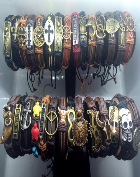 whole lots 50pcs mixed styles vintage alloy charm leather cuff bracelets wristband jewelry for man women6345779, Golden;silver
whole lots 50pcs mixed styles vintage alloy charm leather cuff bracelets wristband jewelry for man women6345779, Golden;silver