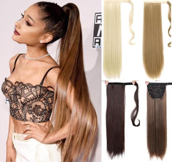 22 inches silky straight synthetic clip in drawstring ponytail hairpieces for women hair extension high temperature f4375640, Black
22 inches silky straight synthetic clip in drawstring ponytail hairpieces for women hair extension high temperature f4375640, Black