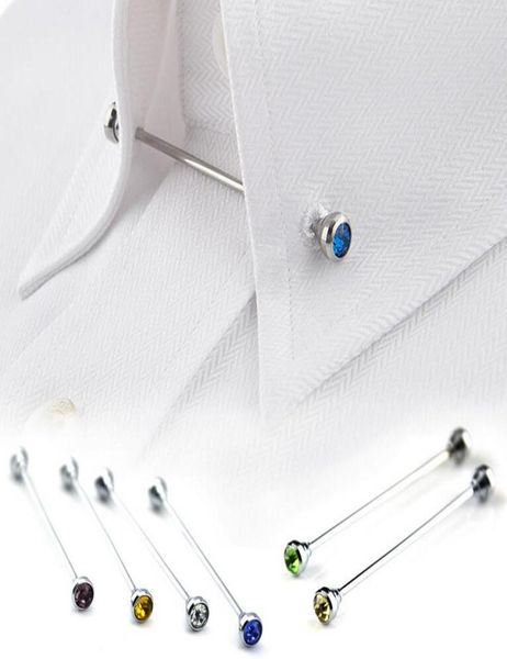 crystal tie bar mens shirt collar pin necktie ties clip clasp brooch barbell lapel stick collars buckle1329914, Silver
crystal tie bar mens shirt collar pin necktie ties clip clasp brooch barbell lapel stick collars buckle1329914, Silver