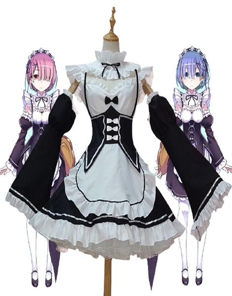 ramrem cosplay costumes rezero kara hajimeru isekai seikatsu lolita skirt for woman blue pink wig costume maid servant dress anim9794297, Black
ramrem cosplay costumes rezero kara hajimeru isekai seikatsu lolita skirt for woman blue pink wig costume maid servant dress anim9794297, Black
