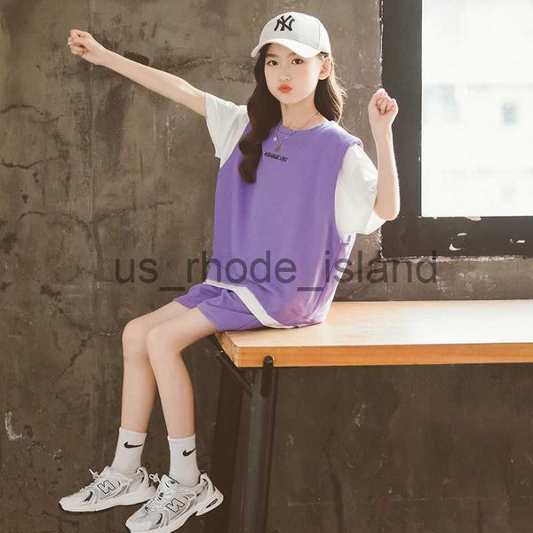 t-shirts summer girls fashion boutique suit 4-12y casual elegant simple purple black short sleeve shorts sport two piece sets for kids 22050, Blue
t-shirts summer girls fashion boutique suit 4-12y casual elegant simple purple black short sleeve shorts sport two piece sets for kids 22050, Blue