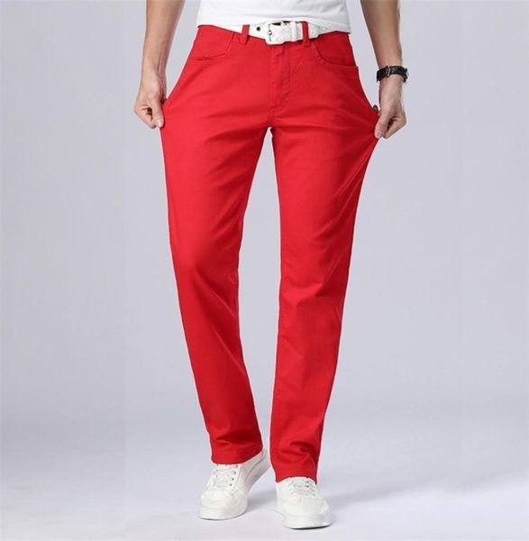 spring autumn men039s classic redwhite jeans loose straightleg slimfit cotton fashion casual brand pants 2111089589350, Blue
spring autumn men039s classic redwhite jeans loose straightleg slimfit cotton fashion casual brand pants 2111089589350, Blue