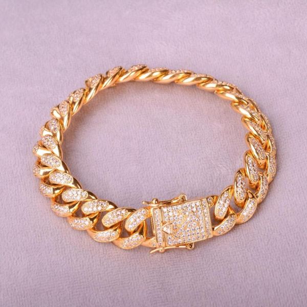 men039s cuban bracelet hip hop jewelry gold color fashion 12mm ice out cubic zircon curb copper material cz chain4922468, Black
men039s cuban bracelet hip hop jewelry gold color fashion 12mm ice out cubic zircon curb copper material cz chain4922468, Black