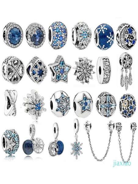 925 sterling silver beads fit original charm bracelet sea blue zircon stars snowflake silver 925 fashion jewelry7140582, Black
925 sterling silver beads fit original charm bracelet sea blue zircon stars snowflake silver 925 fashion jewelry7140582, Black