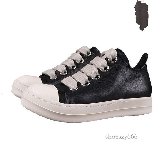 2022s men's casual shoes rick genuine leather thick bottom nverted triangle shoes for women male snes jumbo shoeslace owens men, Black
2022s men's casual shoes rick genuine leather thick bottom nverted triangle shoes for women male snes jumbo shoeslace owens men, Black