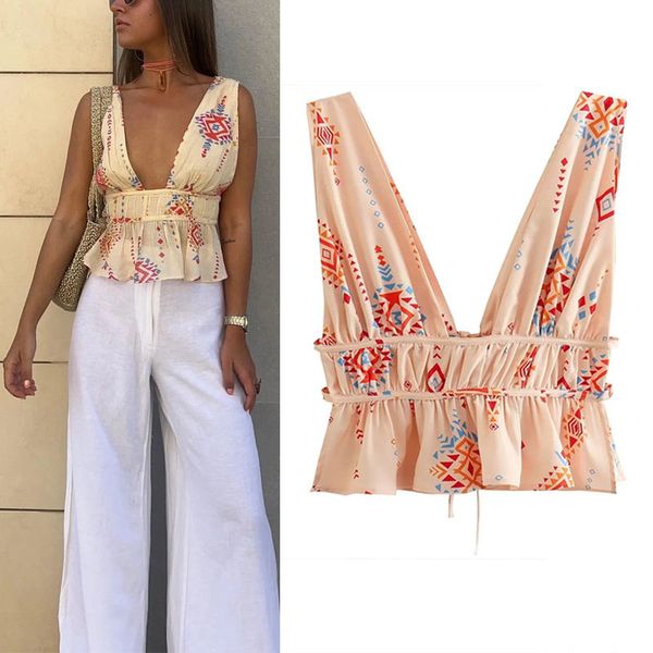 women's tanks camis traf woman print crop summer pink deep v-neckline corset open back design party y2k streetwear tank 230713, White
women's tanks camis traf woman print crop summer pink deep v-neckline corset open back design party y2k streetwear tank 230713, White