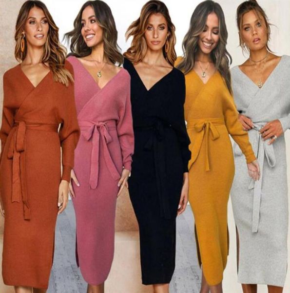 autumn vneck cross belt sweater knit dress slim winter long sleeve pure color elegant ladies women render skirt 1216076326639, Black;gray
autumn vneck cross belt sweater knit dress slim winter long sleeve pure color elegant ladies women render skirt 1216076326639, Black;gray