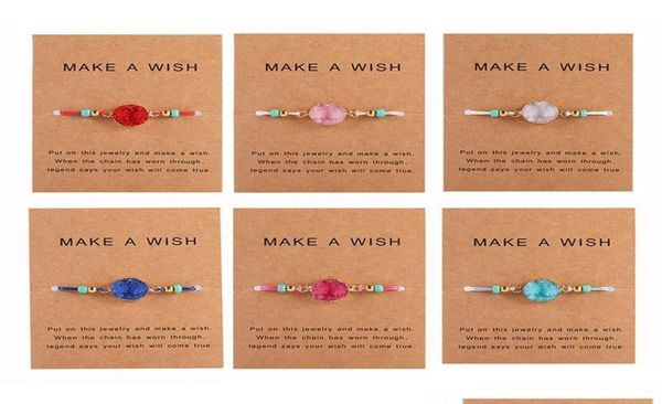 handmade druzy resin stone bracelet make a wish card wax rope braided bracelets bangles with rice bead for women girls summer beac7615079, Golden;silver
handmade druzy resin stone bracelet make a wish card wax rope braided bracelets bangles with rice bead for women girls summer beac7615079, Golden;silver