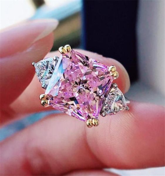 choucong unique cocktail wedding rings luxury jewelry 925 sterling silver radiant cut pink z moissanite diamond gemstones eter8629377, Slivery;golden
choucong unique cocktail wedding rings luxury jewelry 925 sterling silver radiant cut pink z moissanite diamond gemstones eter8629377, Slivery;golden