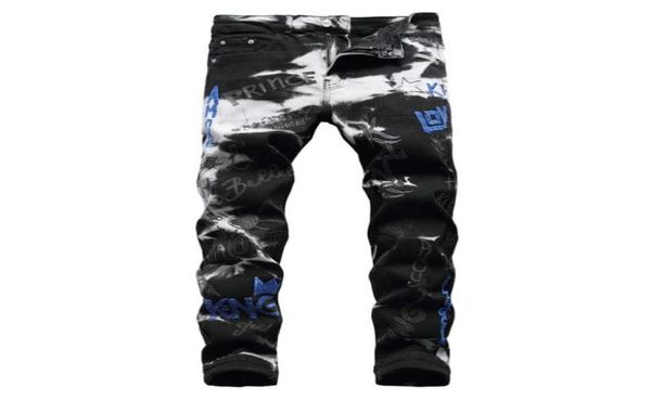 men039s jeans letters embroidery black stretch denim embroidered pencil pants trousersmen039s2641405, Blue
men039s jeans letters embroidery black stretch denim embroidered pencil pants trousersmen039s2641405, Blue