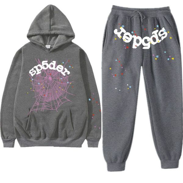 sp5der tracksuit mens tracksuits tracksuit black sp5der hoodie spider web printing pants and hooded streetwear young thug pullover sets, Gray
sp5der tracksuit mens tracksuits tracksuit black sp5der hoodie spider web printing pants and hooded streetwear young thug pullover sets, Gray