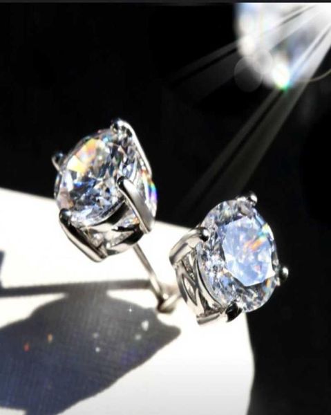 big stone four 59mm round simulated diamond earrings for women men female real 925 silver stud earrings jewelry6296735, Golden;silver
big stone four 59mm round simulated diamond earrings for women men female real 925 silver stud earrings jewelry6296735, Golden;silver
