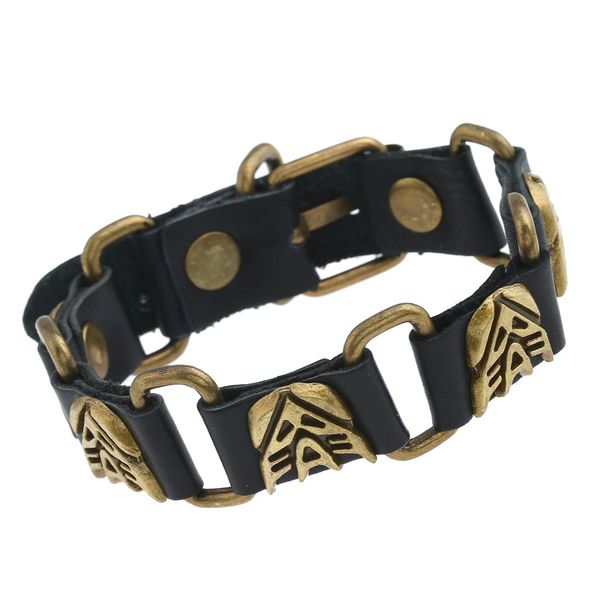 men's cool wristband chain bracelet male famale vintage leather cuff bracelet black brown punk jewelry gifts
men's cool wristband chain bracelet male famale vintage leather cuff bracelet black brown punk jewelry gifts