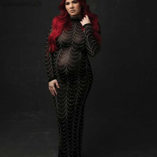 women mesh long maxi maternity dress pregnant drill dress pgraphy prop see through dress l230712, White
women mesh long maxi maternity dress pregnant drill dress pgraphy prop see through dress l230712, White