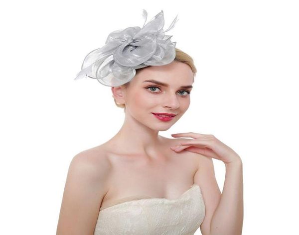headpieces 16 color women large ruffles flower fascinator hat vintage solid multi feather tea party duckbill hair clip8137407, Silver
headpieces 16 color women large ruffles flower fascinator hat vintage solid multi feather tea party duckbill hair clip8137407, Silver