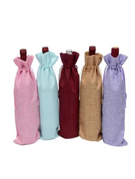 ship 1535cm rustic natural jute burlap wine bags drawstring wine bottle covers weddings party champagne linen wine gift pack9254714, Pink;blue
ship 1535cm rustic natural jute burlap wine bags drawstring wine bottle covers weddings party champagne linen wine gift pack9254714, Pink;blue