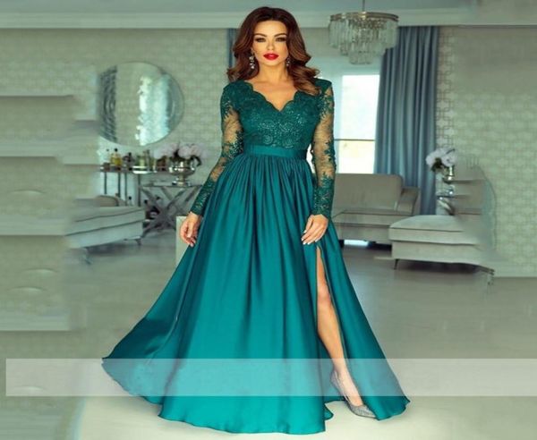 v neck formal evening dress long sleeve prom party dresses side split longo party gown custom made5748648, Black;red
v neck formal evening dress long sleeve prom party dresses side split longo party gown custom made5748648, Black;red