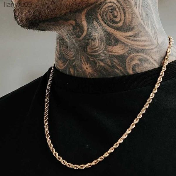 rope chain necklace men 2022 classic new handmade stainless steel twisted link chain necklace for men jewelry gift l230704, Silver
rope chain necklace men 2022 classic new handmade stainless steel twisted link chain necklace for men jewelry gift l230704, Silver