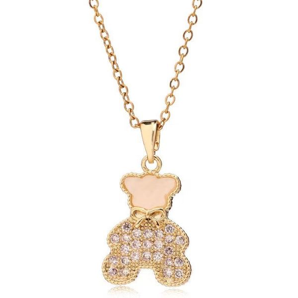 summer new teddy gentleman bear full of pendant necklace female senior sense niche design light luxury fashion, Silver
summer new teddy gentleman bear full of pendant necklace female senior sense niche design light luxury fashion, Silver