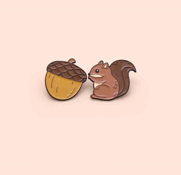 squirrel and pine cones brooches for women cartoon creative enamel lapel pins funny couple badges denim shirt gift bag accessories6630046, Gray
squirrel and pine cones brooches for women cartoon creative enamel lapel pins funny couple badges denim shirt gift bag accessories6630046, Gray