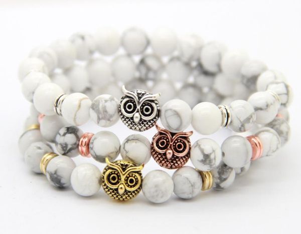 2016 new design 8mm natural white howlite stone beads antique gold rose gold silver owl bracelets exquiste gifts9212327, Golden;silver
2016 new design 8mm natural white howlite stone beads antique gold rose gold silver owl bracelets exquiste gifts9212327, Golden;silver
