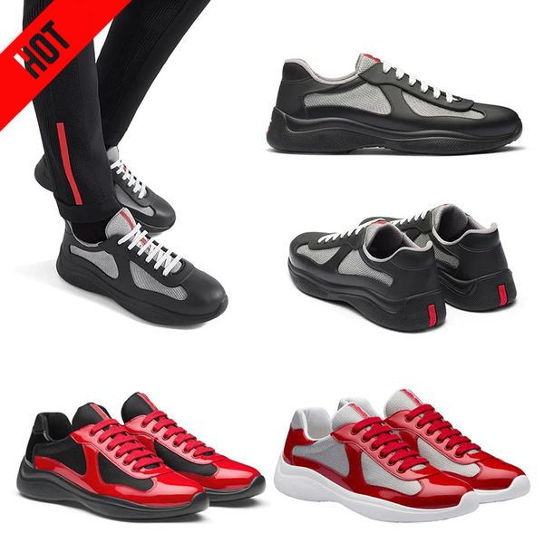 with box designer mens americas cup xl classic casual shoes patent leather flat trainers low sneakers black fabric mesh america for men lace
with box designer mens americas cup xl classic casual shoes patent leather flat trainers low sneakers black fabric mesh america for men lace