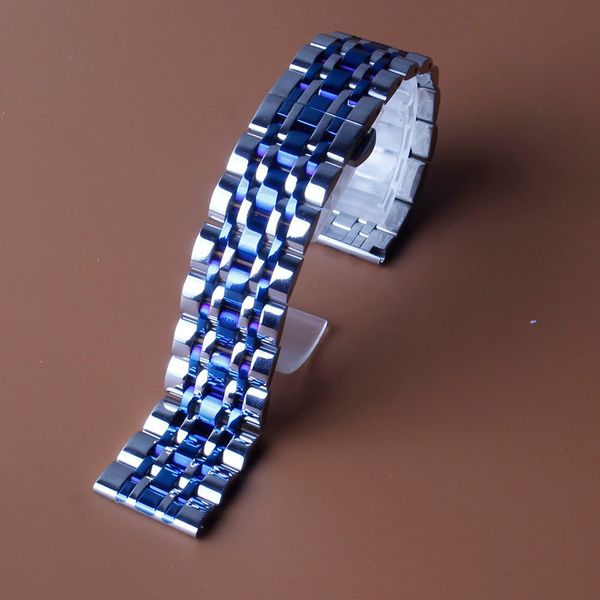 watch bands stainless steel watchband silver with dark blue metal polished wristwatches band 22mm watch strap men bracelet wrist accessories, Black;brown
watch bands stainless steel watchband silver with dark blue metal polished wristwatches band 22mm watch strap men bracelet wrist accessories, Black;brown